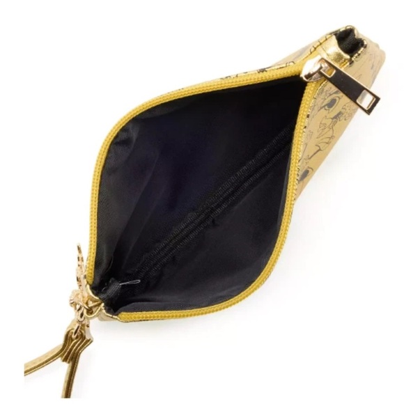 Disney Minnie Mouse Gold Metallic Wristlet - Picture 3 of 7